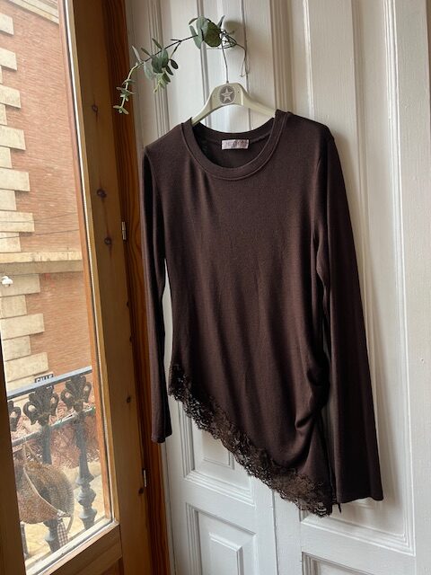 Camiseta lencera chocolate