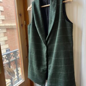 Chaleco London verde espiga