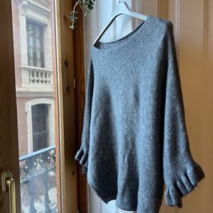 Suéter punto manga mini volante