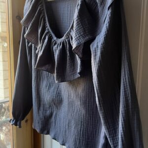 Camisa Alejandra gris petróleo