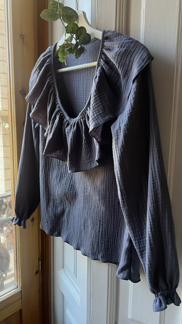 Camisa Alejandra gris petróleo