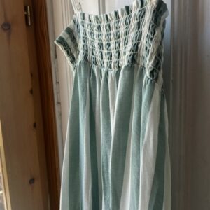 Vestido mil rayas agua marina