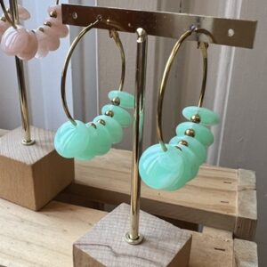 Pendientes aretes piedras