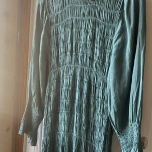 Vestido verde menta engomado Charlestón