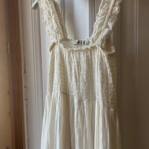 Vestido crudo beige