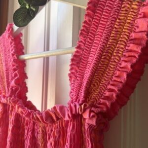 Vestido Indie fluor rosa