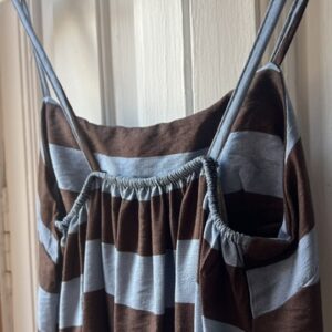 Vestido mil rayas azul choco