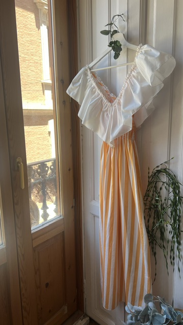 Vestido Ángela mandarina