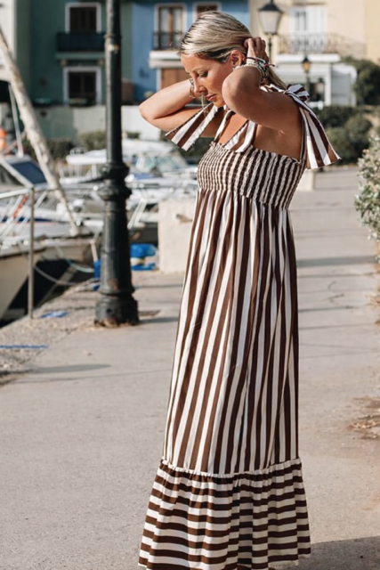 Vestido Paula chocolate - Imagen 6
