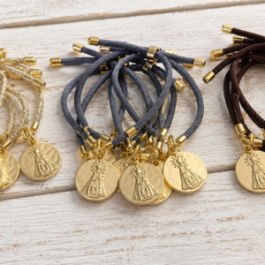 Pulsera virgen cordón redondo